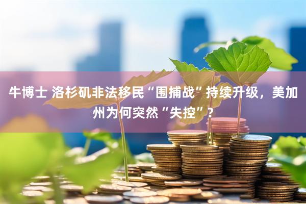 牛博士 洛杉矶非法移民“围捕战”持续升级，美加州为何突然“失控”？