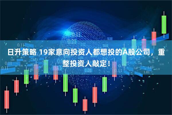 日升策略 19家意向投资人都想投的A股公司，重整投资人敲定！