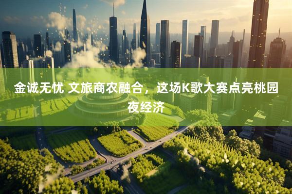 金诚无忧 文旅商农融合，这场K歌大赛点亮桃园夜经济